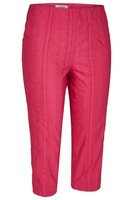 KJ Brand Ladies Capri Length Trousers in FUCHSIA