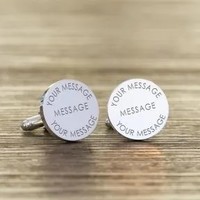 UNIQUE TO YOU personalised cufflinks